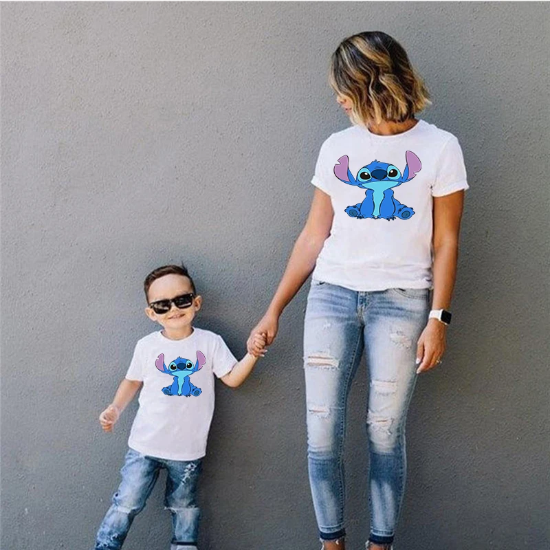 Disney Lilo Stitch Cartoon Anime Pattern Short-sleeved Summer Home Parent-child T-shirt Loose Casual Tee
Disney Lilo Stitch Cartoon Anime Pattern Short-sleeved Summer Home Parent-child T-shirt Loose Casual Tee