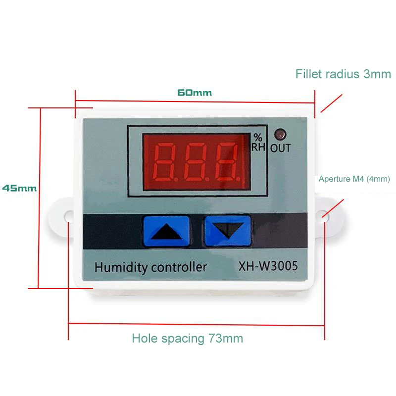 Digital Humidity Controller Hygrometer Humidity Control Switch Hygrostat With Humidity Sensor Easy to Use TP-Hot
Digital Humidity Controller Hygrometer Humidity Control Switch Hygrostat With Humidity Sensor Easy to Use TP-Hot