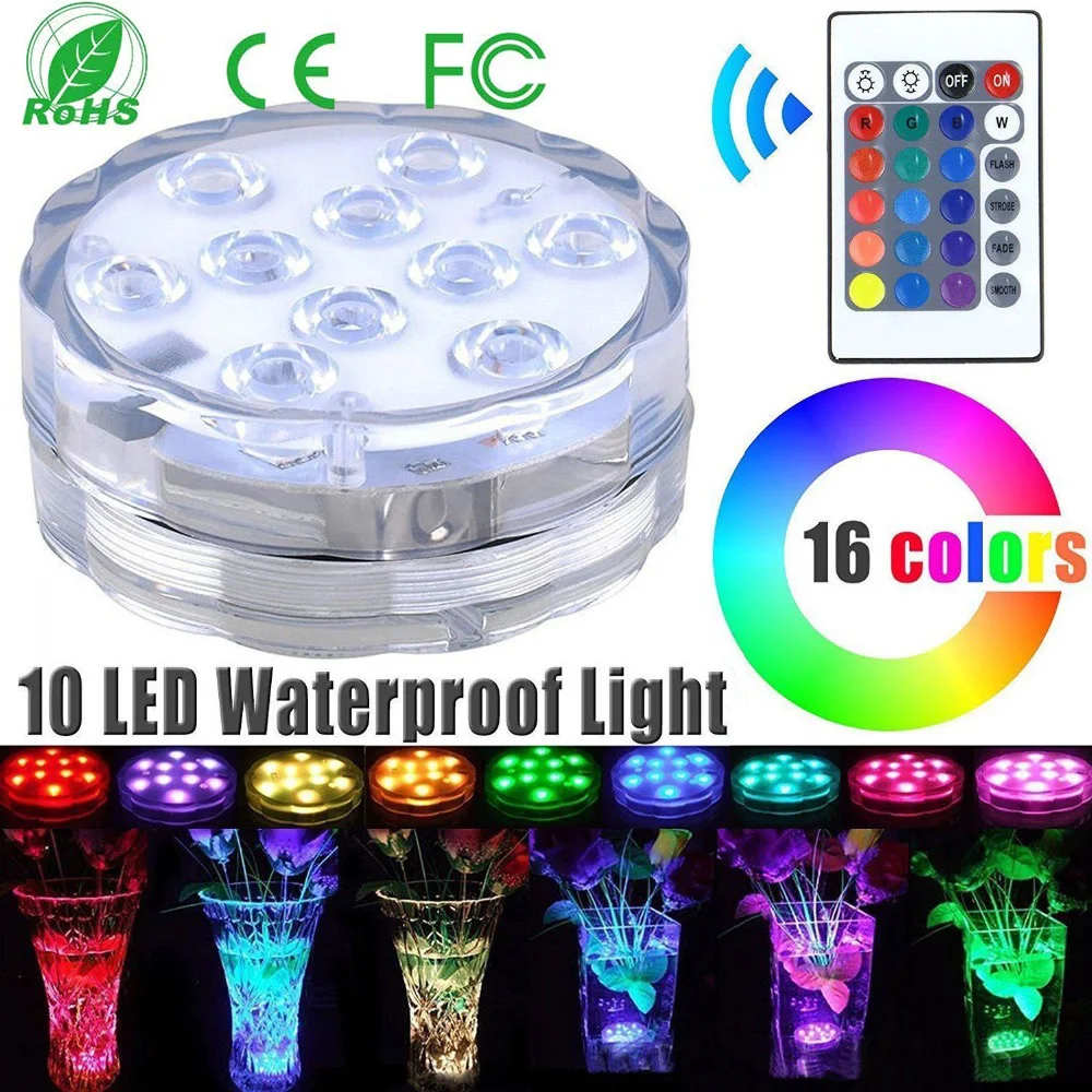 NEW Remote Control Colorful Aquarium LED Lighting Diving 10 LEDs Waterproof Underwater Electronic Candle Lighting Fish Tank Lamp
NEW Remote Control Colorful Aquarium LED Lighting Diving 10 LEDs Waterproof Underwater Electronic Candle Lighting Fish Tank Lamp
