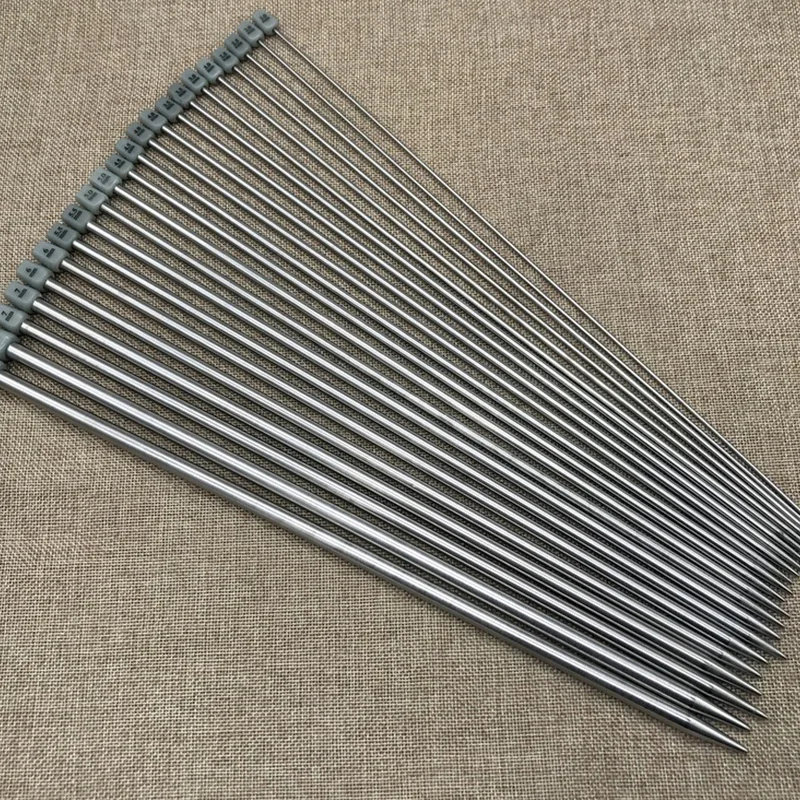 22pcs 35cm Long Knitting Needles Stainless Steel Straight Single Crochet Hooks Knitting Sticks 2.0-8.0mm crochet para tejer
22pcs 35cm Long Knitting Needles Stainless Steel Straight Single Crochet Hooks Knitting Sticks 2.0-8.0mm crochet para tejer