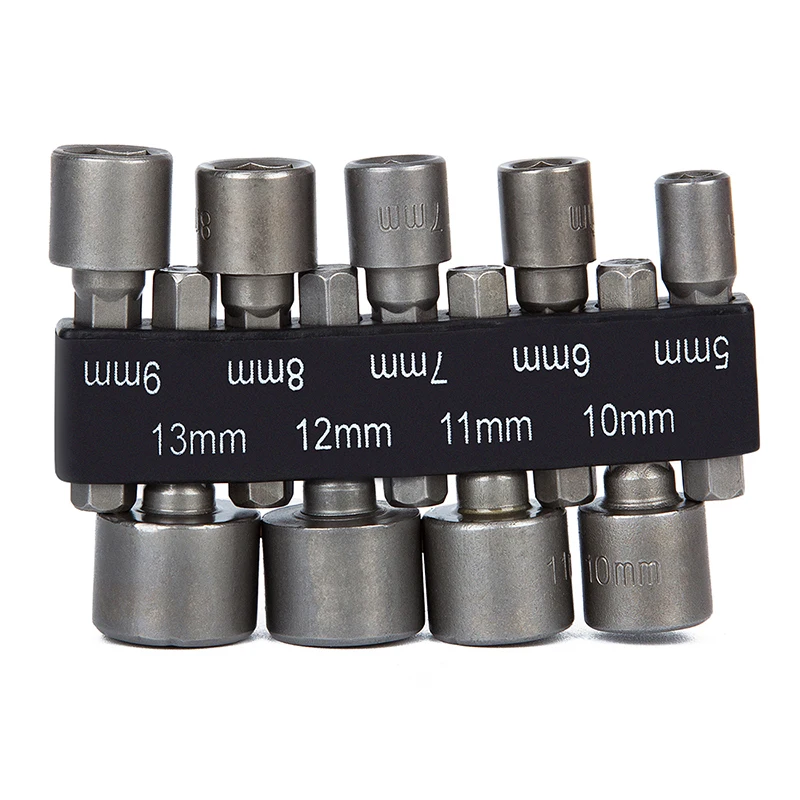 9pcs 5-13mm Hexagon Nut Driver Drill Bit Socket Screwdriver Wrench Set for Electric Screwdriver Handle Tools No Magnetic
9pcs 5-13mm Hexagon Nut Driver Drill Bit Socket Screwdriver Wrench Set for Electric Screwdriver Handle Tools No Magnetic