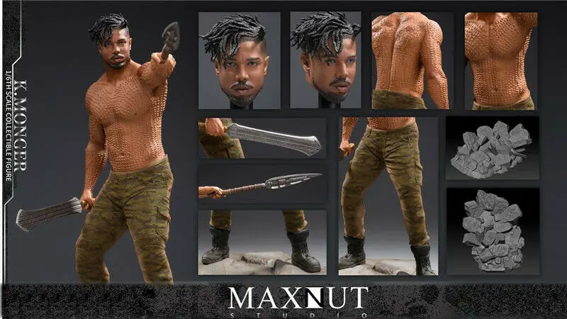 Hot 1/6 Scale MAXNUT STUDIO K.MONGER the Villain Blacks Panthers Male Action Figure Model Full Set in Stock
Hot 1/6 Scale MAXNUT STUDIO K.MONGER the Villain Blacks Panthers Male Action Figure Model Full Set in Stock