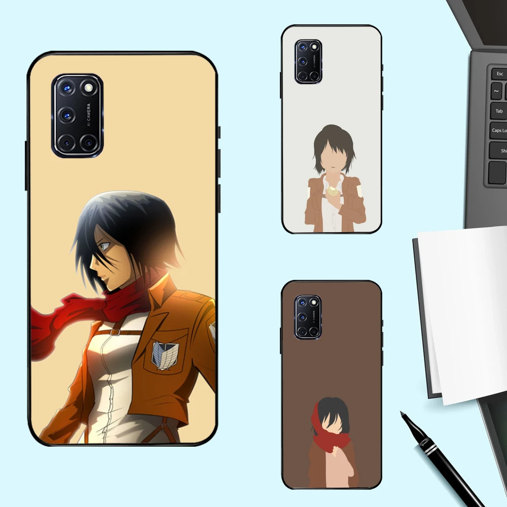 Phone Case for Oppo Realme C21 Find X3 Pro Reno 5 4 A91 A79 A77 A57 A37 R11S R9S Silicone Funda Attack on Titan Mikasa
Phone Case for Oppo Realme C21 Find X3 Pro Reno 5 4 A91 A79 A77 A57 A37 R11S R9S Silicone Funda Attack on Titan Mikasa