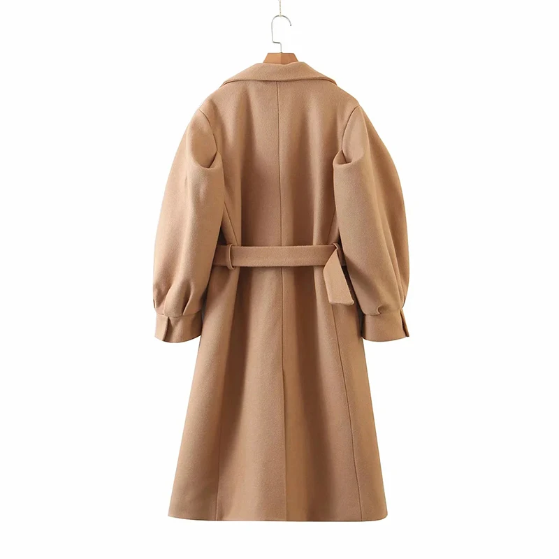 2020 New Winter New Retro Loose Long Woolen Coat Lantern Sleeve Street Style Solid Turn-Down Collar Fashionable Prevalent
2020 New Winter New Retro Loose Long Woolen Coat Lantern Sleeve Street Style Solid Turn-Down Collar Fashionable Prevalent