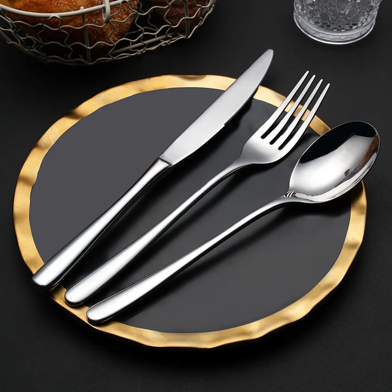 Stainless steel tableware thickened cutlery set home travel portable steak cutlery three-piece Western restaurant tableware
Stainless steel tableware thickened cutlery set home travel portable steak cutlery three-piece Western restaurant tableware