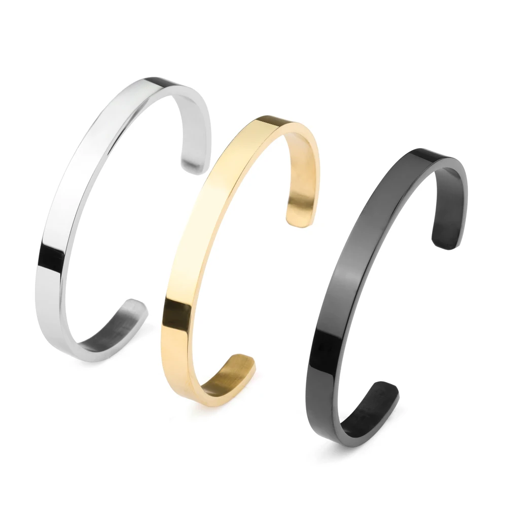 Stainless Steel Bracelet Open Cuff Simple and Fashion High Quality Bracelets Unisex Charm Jewelry For Women Men
Stainless Steel Bracelet Open Cuff Simple and Fashion High Quality Bracelets Unisex Charm Jewelry For Women Men