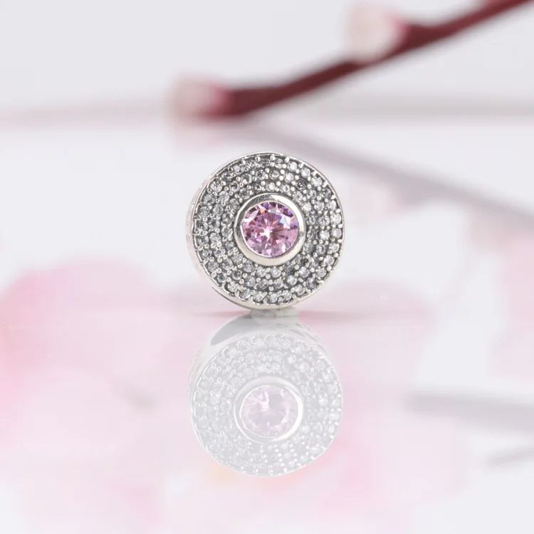 Hot Sale 925 Sterling Silver Inlaid with pink zircon beads Fit Original Bracelet Women Jewelry Making Gift
Hot Sale 925 Sterling Silver Inlaid with pink zircon beads Fit Original Bracelet Women Jewelry Making Gift