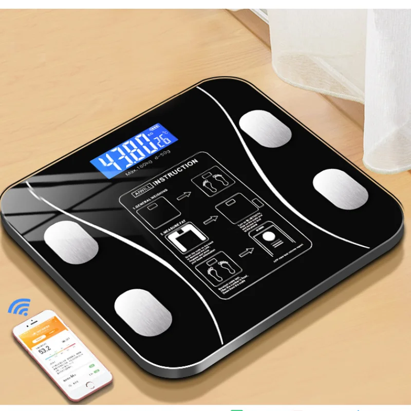Bluetooth Body Fat Scale BMI Scale LED Digital Glass Smart Electronic Scales Bathroom Wireless Weight Scale APP Android IOS
Bluetooth Body Fat Scale BMI Scale LED Digital Glass Smart Electronic Scales Bathroom Wireless Weight Scale APP Android IOS