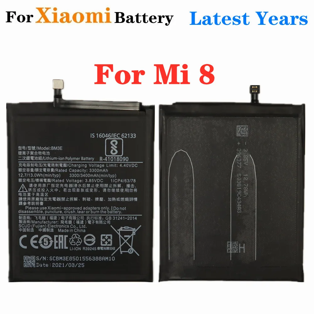 Аккумулятор для телефона Xiaomi 8 MI8 M8 Mi 8 Mi 8 Pro Mi8 Pro Mi 8 Explorer BM3F 3000 мАч Высококачественный аккумулятор
Аккумулятор для телефона Xiaomi 8 MI8 M8 Mi 8 Mi 8 Pro Mi8 Pro Mi 8 Explorer BM3F 3000 мАч Высококачественный аккумулятор