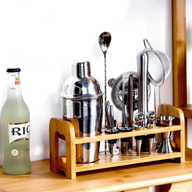 750ml/700ml/350ml/550ml Stainless Steel Bar Cocktail Shaker Set Barware Tools Shaker Sets With Wooden Rack Bar Mixing Suit
750ml/700ml/350ml/550ml Stainless Steel Bar Cocktail Shaker Set Barware Tools Shaker Sets With Wooden Rack Bar Mixing Suit