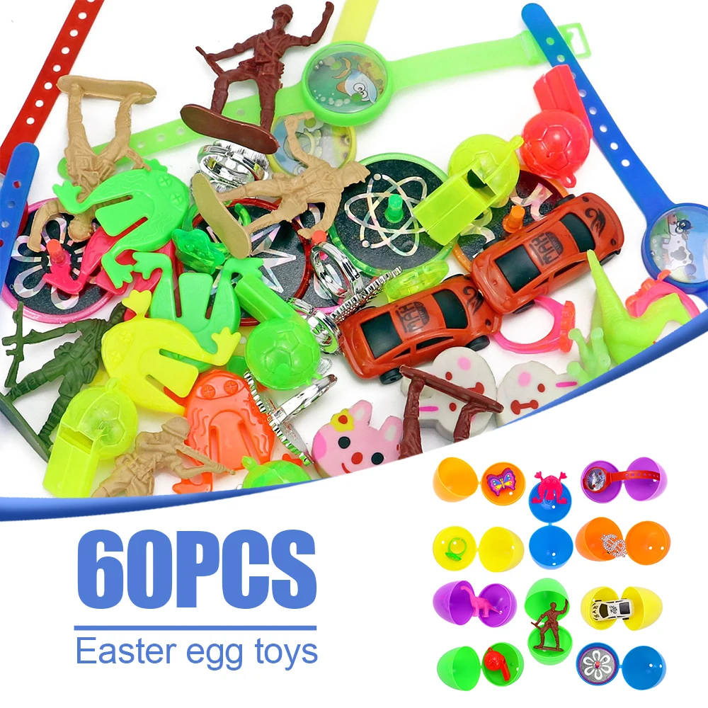 60Pcs Easter Eggs With Mini Toys Filled Easter Eggs With Toys For Easter Theme Party Favors Easter Basket Filler Eggs Hunt
60Pcs Easter Eggs With Mini Toys Filled Easter Eggs With Toys For Easter Theme Party Favors Easter Basket Filler Eggs Hunt