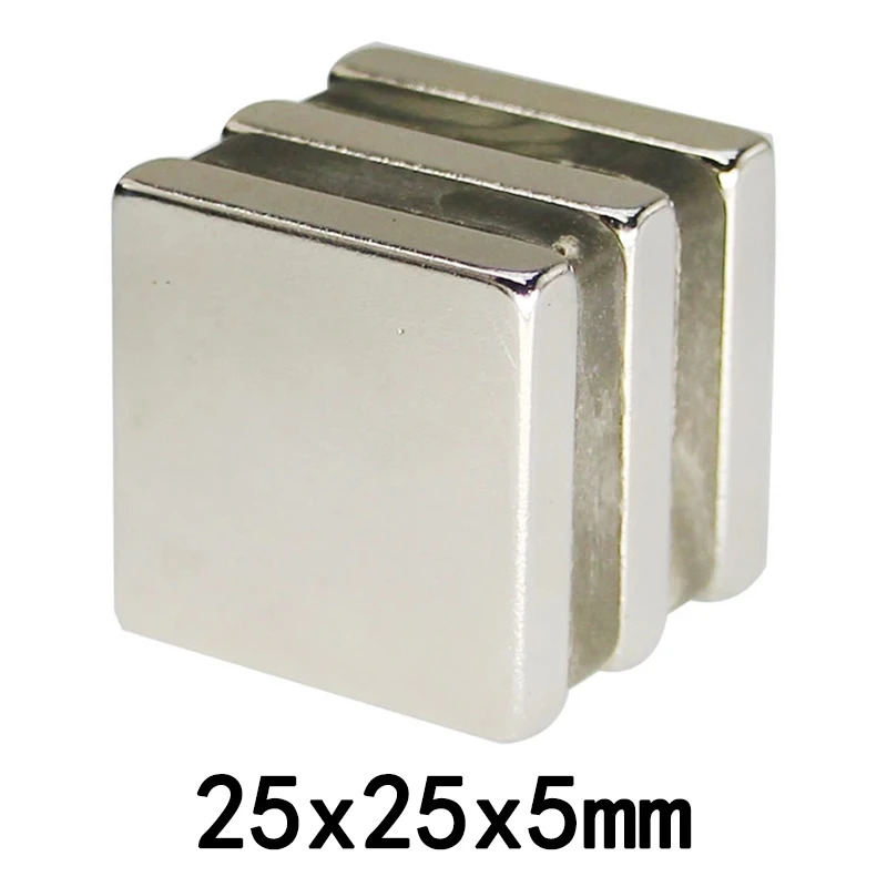 1~50pcs 25x25x5 Strong Quadrate Neodymium Magnet 25mm*25mm Powerful NdFeB Magnetic 25x25x5mm Block Rare Earth Magnets 25*25*5
1~50pcs 25x25x5 Strong Quadrate Neodymium Magnet 25mm*25mm Powerful NdFeB Magnetic 25x25x5mm Block Rare Earth Magnets 25*25*5