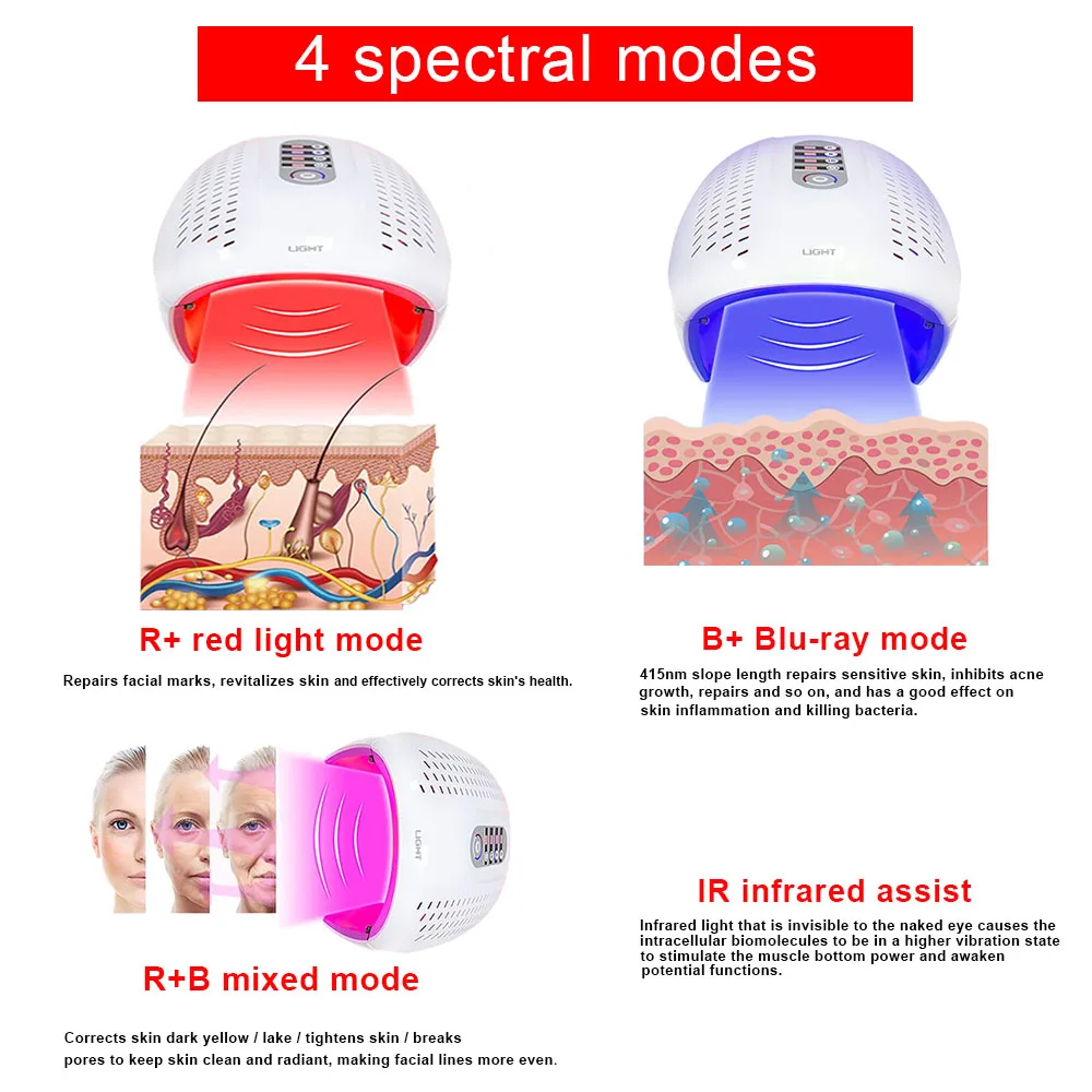 Beauty Therapy Photon LED Facial Mask Light Skin Care machine Wrinkle Acne Removal Face Beauty Spa Instrument red light therapy
Beauty Therapy Photon LED Facial Mask Light Skin Care machine Wrinkle Acne Removal Face Beauty Spa Instrument red light therapy