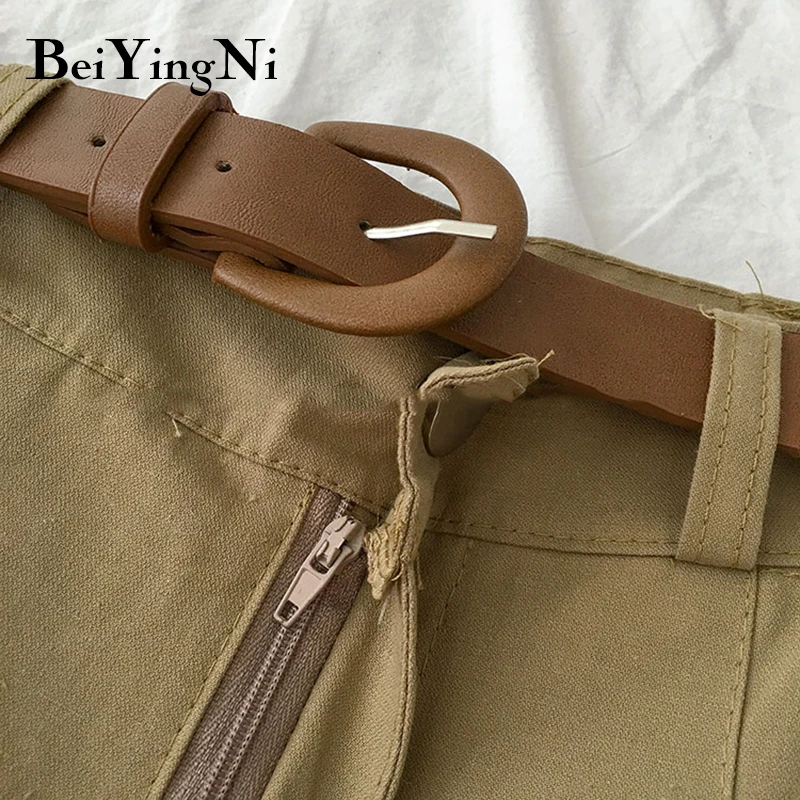 Beiyingni Shorts Female With Belt Solid Color Pockets High Waist Wide Leg Short Pants Korean Vintage Office Ladies Shorts Summer
Beiyingni Shorts Female With Belt Solid Color Pockets High Waist Wide Leg Short Pants Korean Vintage Office Ladies Shorts Summer