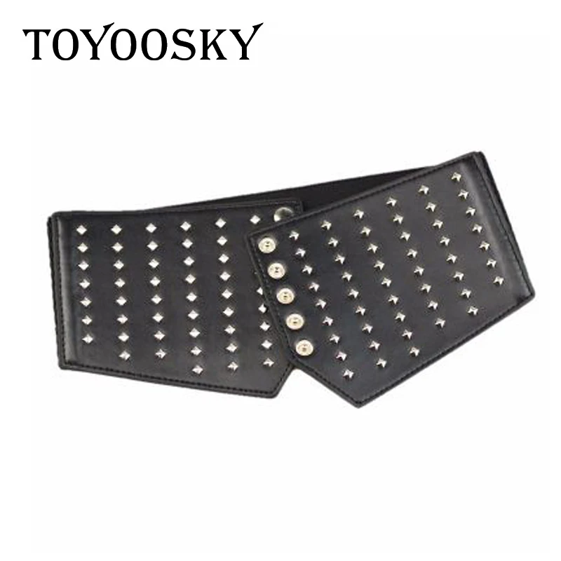 Женский ретро-пояс TOYOOSKY металлическая застежка-пуговица украшение из