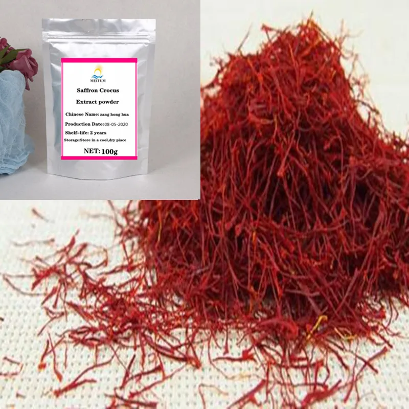 Hot Sale High Quality Pure Natural Saffron Extract Powder, Saffron, Zang Hong Hua, Enhance Memory, Beauty
Hot Sale High Quality Pure Natural Saffron Extract Powder, Saffron, Zang Hong Hua, Enhance Memory, Beauty