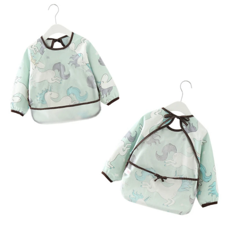 Нагрудники хлопковые непромокаемые с длинным рукавом для мальчиков и девочек 
Нагрудники хлопковые непромокаемые с длинным рукавом для мальчиков и девочек