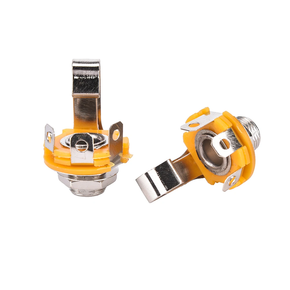 10Pcs Wholesale Nickel 6.35mm 1/4 Inch Mono TS Panel Chassis Mount Jack Audio Female Connector Solder
10Pcs Wholesale Nickel 6.35mm 1/4 Inch Mono TS Panel Chassis Mount Jack Audio Female Connector Solder