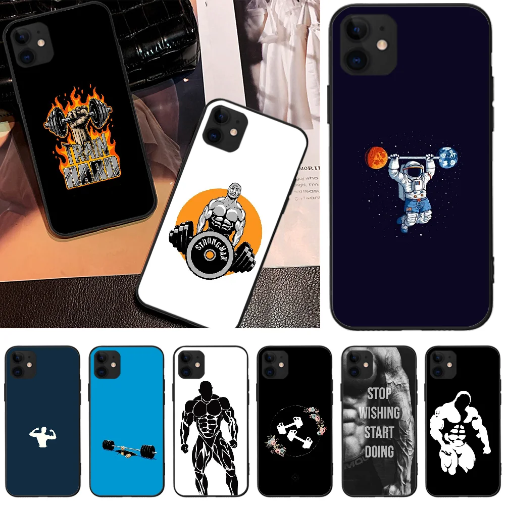 Чехол для телефона Reayou бодибилдинга тренажерного зала фитнеса iPhone 5 6 6S 7 8 plus X XS XR