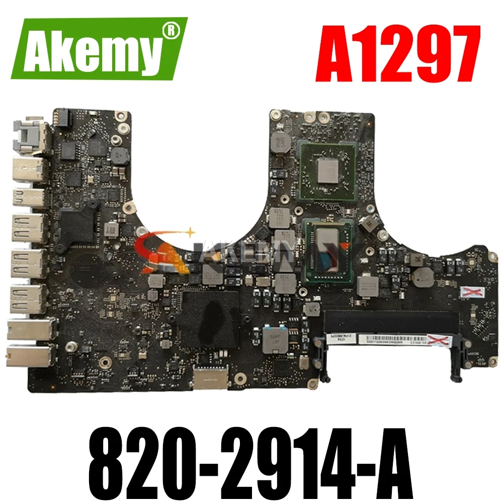 Tested A1297 Motherboard for MacBook Pro 17" 2009 2010 A1297 Logic Board 2.53GHz 820-2849-A 661-5472 2011 2.2GHz 820-2914-B
Tested A1297 Motherboard for MacBook Pro 17" 2009 2010 A1297 Logic Board 2.53GHz 820-2849-A 661-5472 2011 2.2GHz 820-2914-B