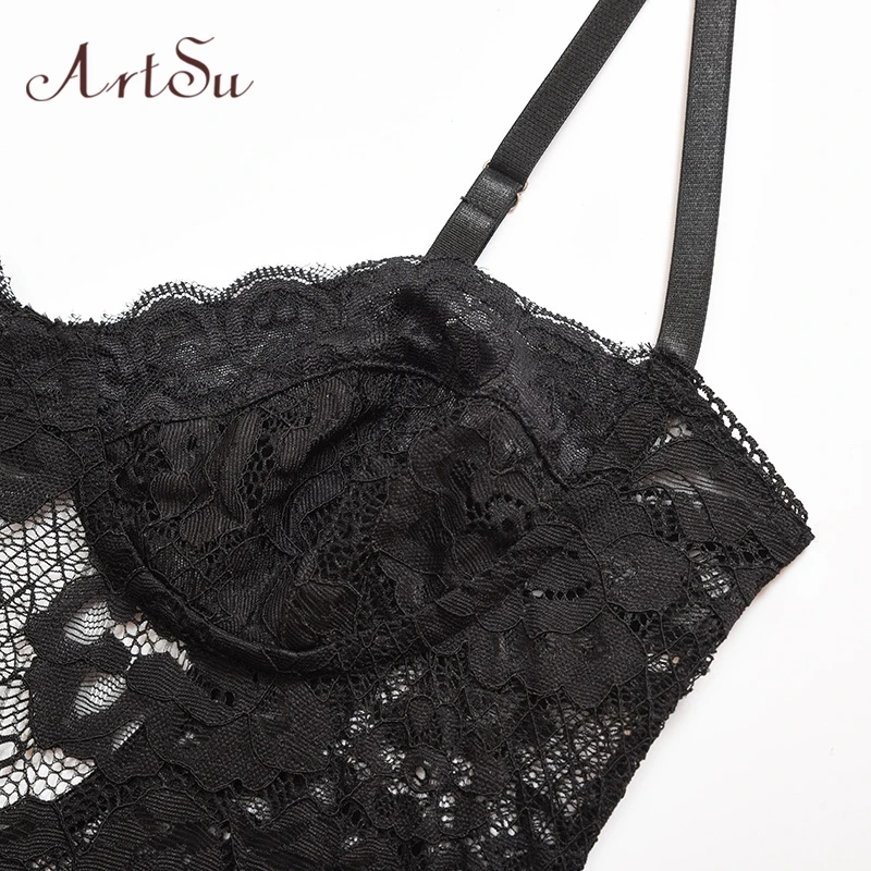 Artsu Black Lace Floral Mesh Bodysuits Night Wear Women Lace Up Bodysuit Sexy Backless Straps Sleeveless Bodysuit Bodycon New
Artsu Black Lace Floral Mesh Bodysuits Night Wear Women Lace Up Bodysuit Sexy Backless Straps Sleeveless Bodysuit Bodycon New
