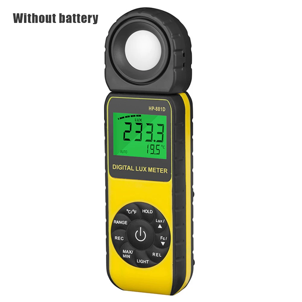 HP-881D Digital LUX Meter 4000000 LUX/FC High Precision Digital Lux Meter Handheld Illuminometer with Backlight TB Sale
HP-881D Digital LUX Meter 4000000 LUX/FC High Precision Digital Lux Meter Handheld Illuminometer with Backlight TB Sale