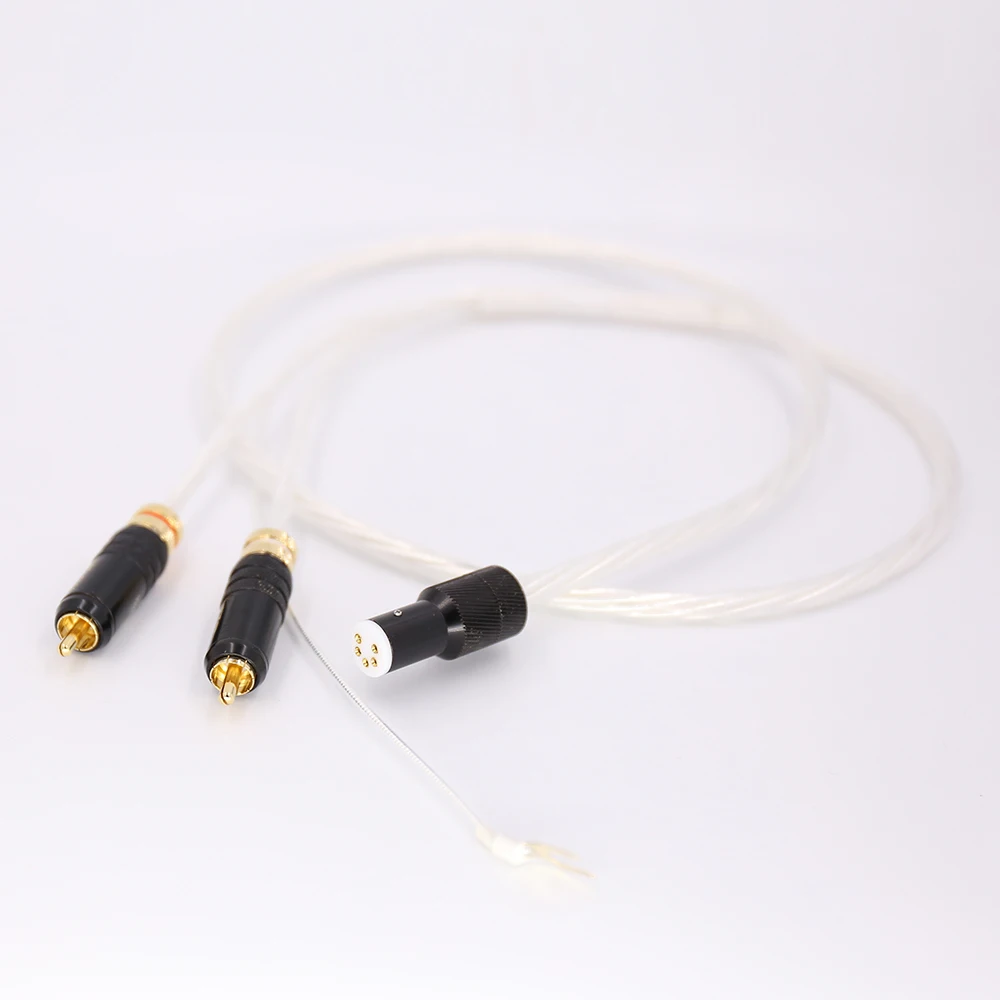 Audiocrast Free shipping 1.5M Tonarm Cable 5 Pin DIN & RCA Phono Turntables Analog | Электроника