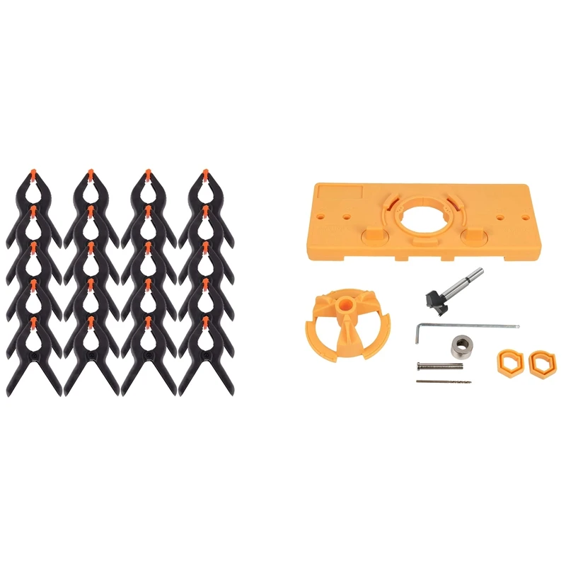 20 Pieces Spring Clamps Clamp Clamps, Spring Clamps Muslin Backgrounds & 1Set 35Mm Hinge Hole Jig Drill Guide Set
20 Pieces Spring Clamps Clamp Clamps, Spring Clamps Muslin Backgrounds & 1Set 35Mm Hinge Hole Jig Drill Guide Set