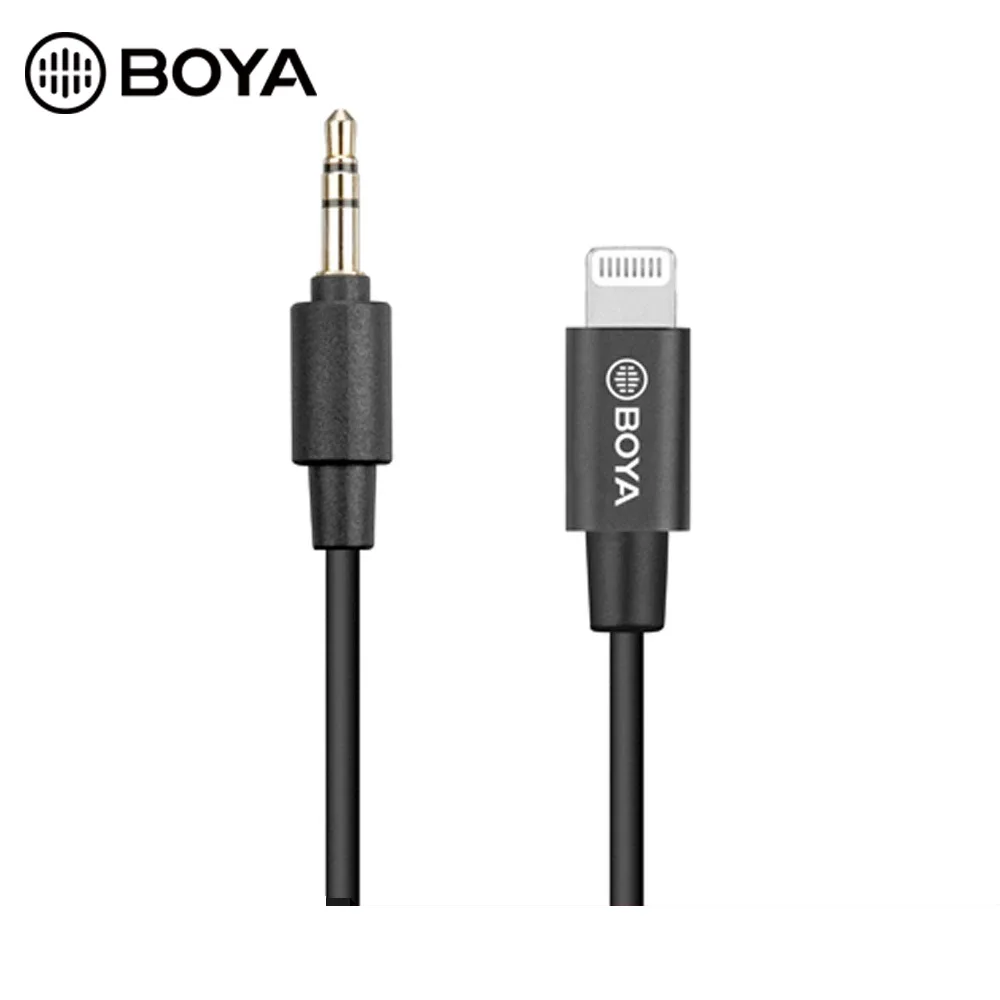 Кабель-адаптер для iPhone 11 Pro, Xs Max, Xr, 8 Plus, BY-K1, 3,5 мм, TRS, Lightning, для подключения к микрофону камеры BY-WM4, BY-WM8 Pro 
Кабель-адаптер для iPhone 11 Pro, Xs Max, Xr, 8 Plus, BY-K1, 3,5 мм, TRS, Lightning, для подключения к микрофону камеры BY-WM4, BY-WM8 Pro