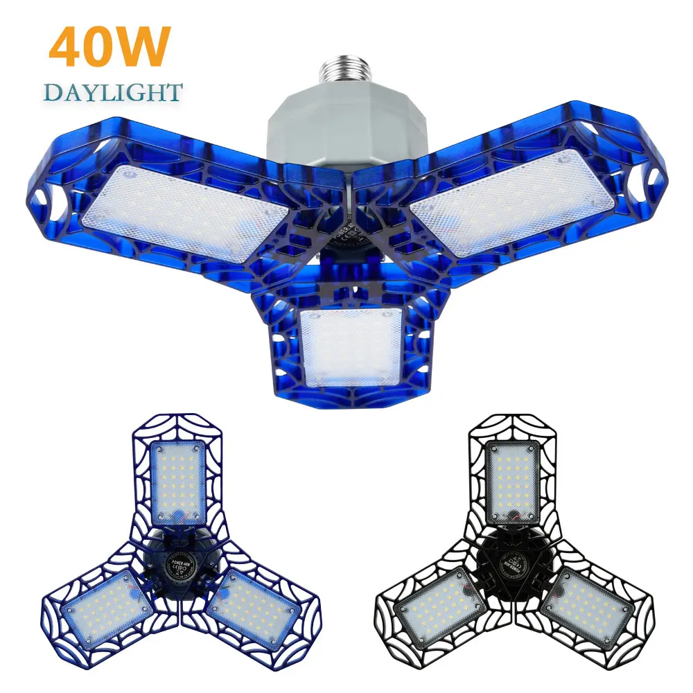 40W Triple Garage Light 6000 Lumens Glow Deformable Garage Light Indoor outdoor Workshop Warehouse LED Light
40W Triple Garage Light 6000 Lumens Glow Deformable Garage Light Indoor outdoor Workshop Warehouse LED Light