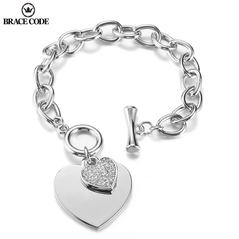 Romantic CZ Crystal Heart Bracelets Alloy Gold Color Lock & Key Charms Bracelets for Women Love Cuff Brand Bracelet Jewelry Gift
Romantic CZ Crystal Heart Bracelets Alloy Gold Color Lock & Key Charms Bracelets for Women Love Cuff Brand Bracelet Jewelry Gift