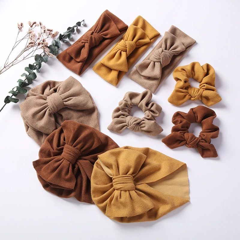 3 Pcs Solid Color Faux Cashmere Baby Hat Elastic Bow Headband Bunny Ear Hair Scrunchies Band Set Newborn Turban Hats for 3M-3Y
3 Pcs Solid Color Faux Cashmere Baby Hat Elastic Bow Headband Bunny Ear Hair Scrunchies Band Set Newborn Turban Hats for 3M-3Y