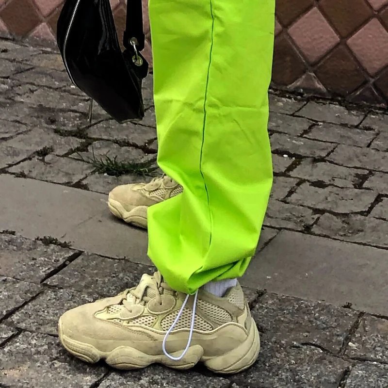 CHICEVER Green Cargo Sport Trousers For Women High Waist Bottom Fashion Drawstring Green Pants Female Autumn 2021 Clothing Tide
CHICEVER Green Cargo Sport Trousers For Women High Waist Bottom Fashion Drawstring Green Pants Female Autumn 2021 Clothing Tide