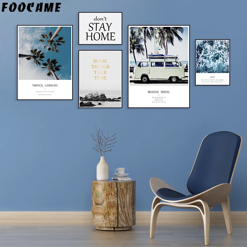 Ocean Beach Bus Tropical Landscape Nordic Canvas Painting Poster Wall Art Print Travel Scandinavian Picture Modern Home Decor
Ocean Beach Bus Tropical Landscape Nordic Canvas Painting Poster Wall Art Print Travel Scandinavian Picture Modern Home Decor