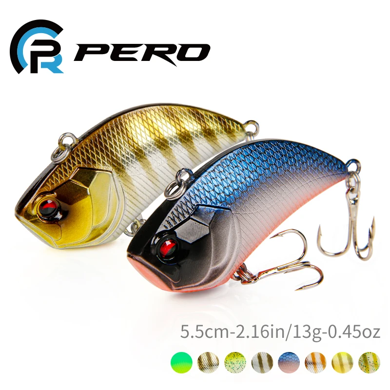 

PERO VIB Lures 55mm 13g Sinking Fishing Lure Rattle Minnow Artificial Hard Baits Plastic Lipless Crankbait For Bass Pike Perch