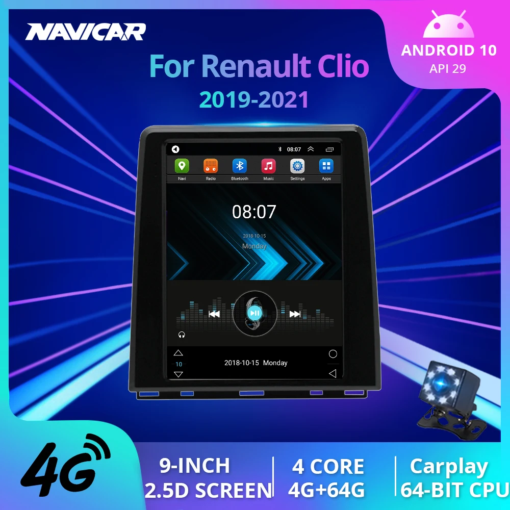 Автомагнитола 2 Din Android 2019 для Renault CLIO 2020 2021, автомобильный стереоприемник без DVD, навигатор для автомобилей, мультимедийный плеер
Автомагнитола 2 Din Android 2019 для Renault CLIO 2020 2021, автомобильный стереоприемник без DVD, навигатор для автомобилей, мультимедийный плеер