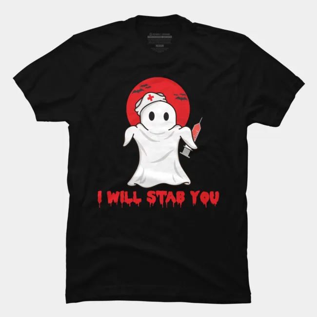 Summer Fashion Printed men's T-shirt 100% Cotton Cute Ghost Gift For Nurse Unique Creative Short Sleeve Graphics
Summer Fashion Printed men's T-shirt 100% Cotton Cute Ghost Gift For Nurse Unique Creative Short Sleeve Graphics