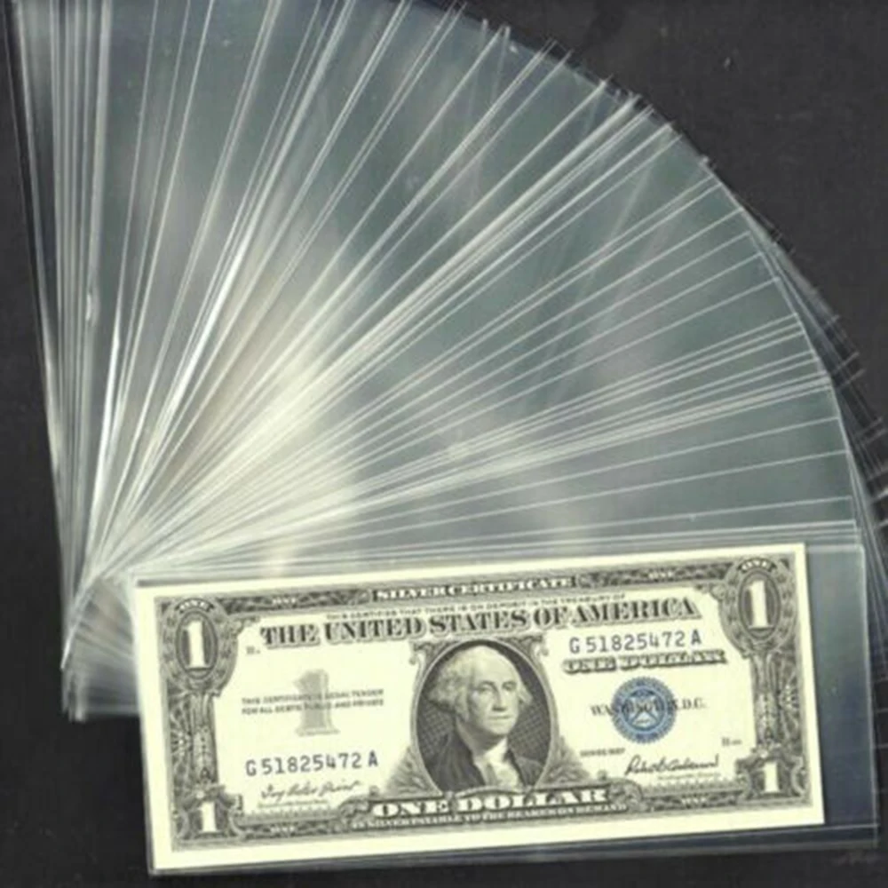 100pcs Money Album Currency Protective Case Storage Bag Collection Holder Transparent PVC Paper Money Banknotes With Box
100pcs Money Album Currency Protective Case Storage Bag Collection Holder Transparent PVC Paper Money Banknotes With Box
