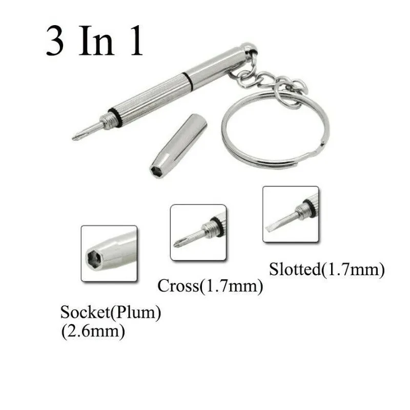 Mini 3in1 Screwdriver Glasses Poifdepipe Ewfeeee Epair Tool Keyring Keychain Household Tools Hand Tool
Mini 3in1 Screwdriver Glasses Poifdepipe Ewfeeee Epair Tool Keyring Keychain Household Tools Hand Tool