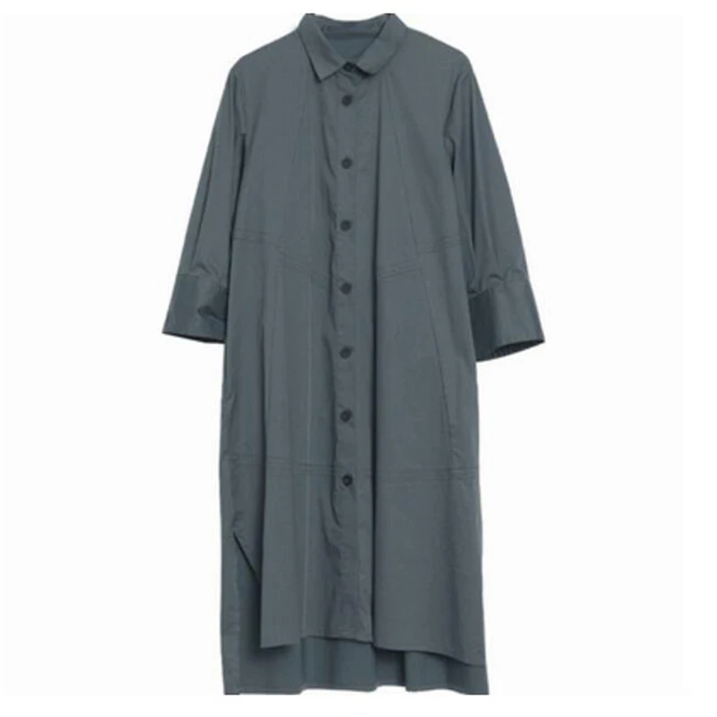 2022 Spring POLO Neck Long Sleeve Shirt Dress Women Elegant Buttons Work OL Vestido Female Solid Cotton Linen Dress FC1860
2022 Spring POLO Neck Long Sleeve Shirt Dress Women Elegant Buttons Work OL Vestido Female Solid Cotton Linen Dress FC1860