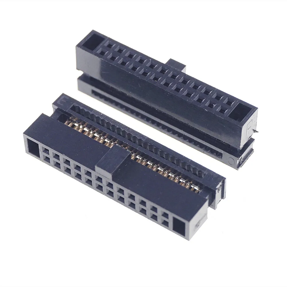 5 шт. 0 050 "1 27 мм 24-контактный двухрядный разъем IDC 2x12 P 24-позиционный