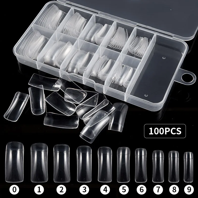 Cross border manicure 500 pieces in a box, natural and transparent, French full paste and half paste fake manicure tool 
Cross border manicure 500 pieces in a box, natural and transparent, French full paste and half paste fake manicure tool