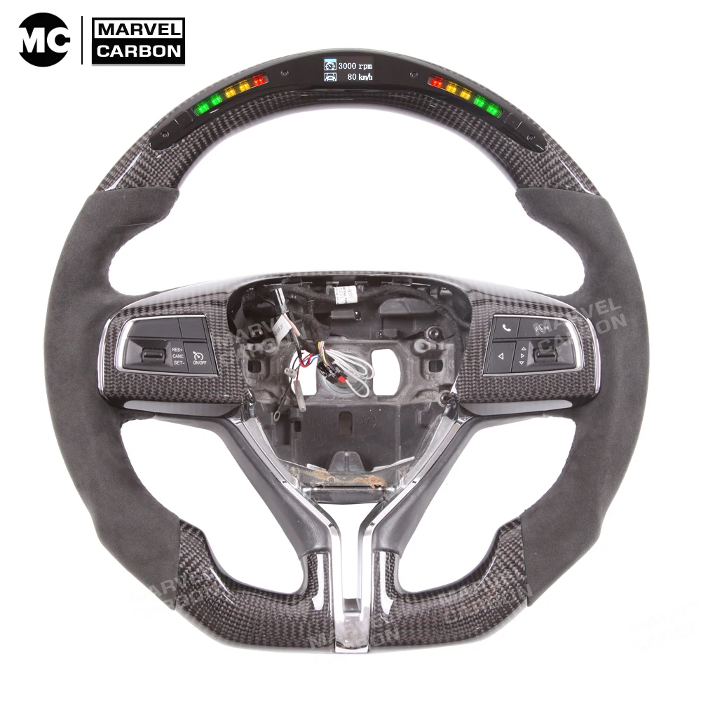 Carbon Fiber LED Steering Wheel for Maserati Granturismo,Ghibli,Levante,Turismo,Quattroporte,GranCabrio
Carbon Fiber LED Steering Wheel for Maserati Granturismo,Ghibli,Levante,Turismo,Quattroporte,GranCabrio