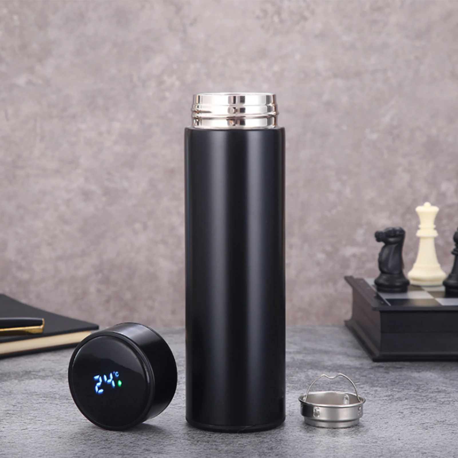 Бутылка для воды светодиодный ным дисплеем температуры, интеллектуальная Изолированная чашка из нержавеющей стали 304, двойная светодиодна... 
Бутылка для воды светодиодный ным дисплеем температуры, интеллектуальная Изолированная чашка из нержавеющей стали 304, двойная светодиодна...