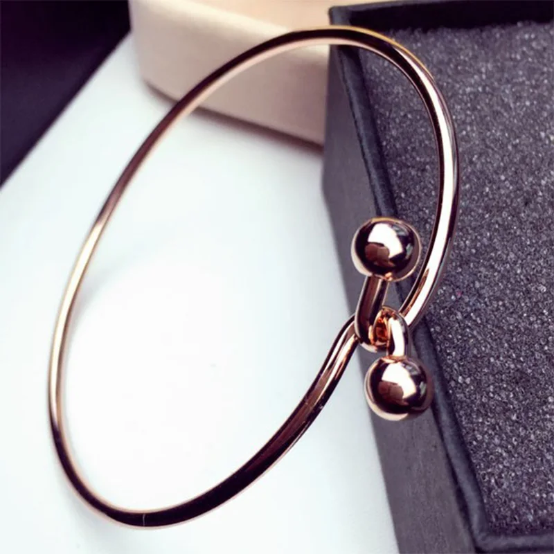 double bead bracelet women rose gold bangles bobosgirl snap Button fashion charm bracelets for women
double bead bracelet women rose gold bangles bobosgirl snap Button fashion charm bracelets for women