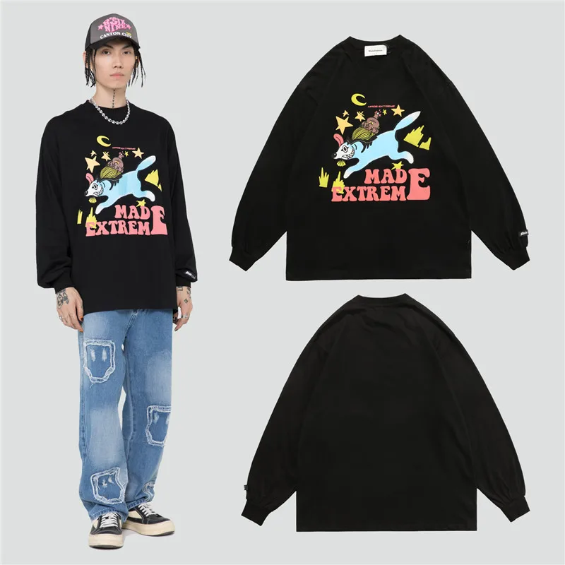 Men Hip Hop Oversized T Shirt Letter Funny Print Long Sleeve Streetwear Autumn Casual Harajuku Tops Male Fashion Cotton Tshirts
Men Hip Hop Oversized T Shirt Letter Funny Print Long Sleeve Streetwear Autumn Casual Harajuku Tops Male Fashion Cotton Tshirts
