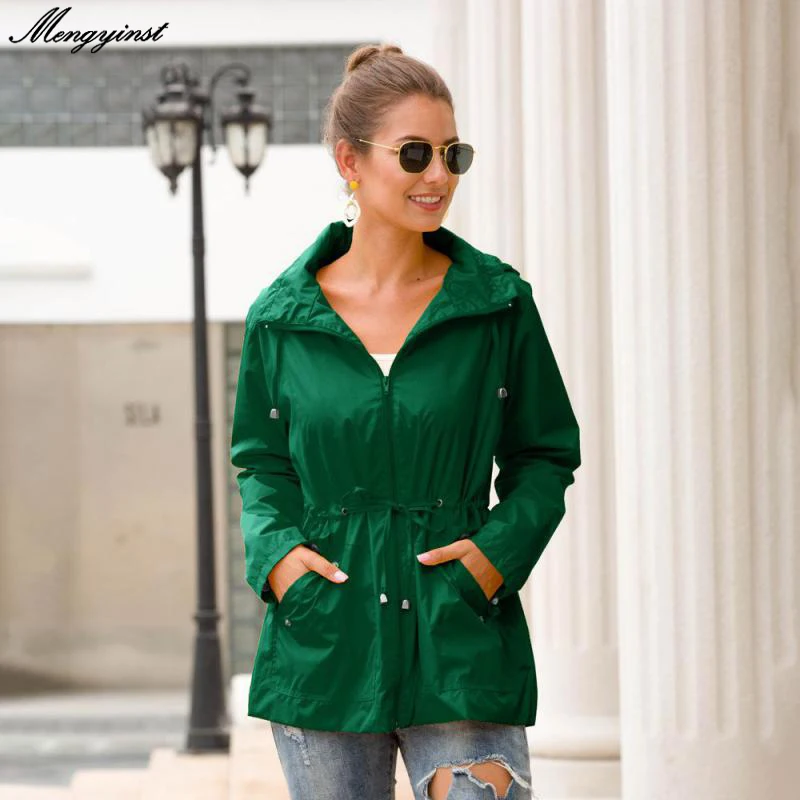 Autumn Warm Women Rain Jacket Outdoor Plus Waterproof Hooded Raincoat Windproof Coat Fashion Casual Slim Solid Lady Long Jacket
Autumn Warm Women Rain Jacket Outdoor Plus Waterproof Hooded Raincoat Windproof Coat Fashion Casual Slim Solid Lady Long Jacket