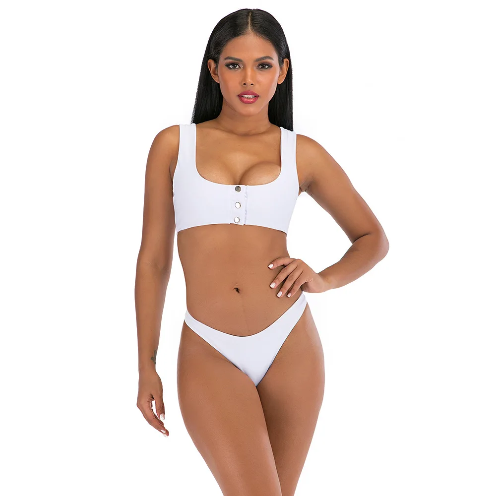 Qeils Sexy Bikinis Solid Push Up Bikini 2021 Hot Sale Padded Bra Button Low Waist Thong Swimsuit Swimwear Women Biquini XL
Qeils Sexy Bikinis Solid Push Up Bikini 2021 Hot Sale Padded Bra Button Low Waist Thong Swimsuit Swimwear Women Biquini XL
