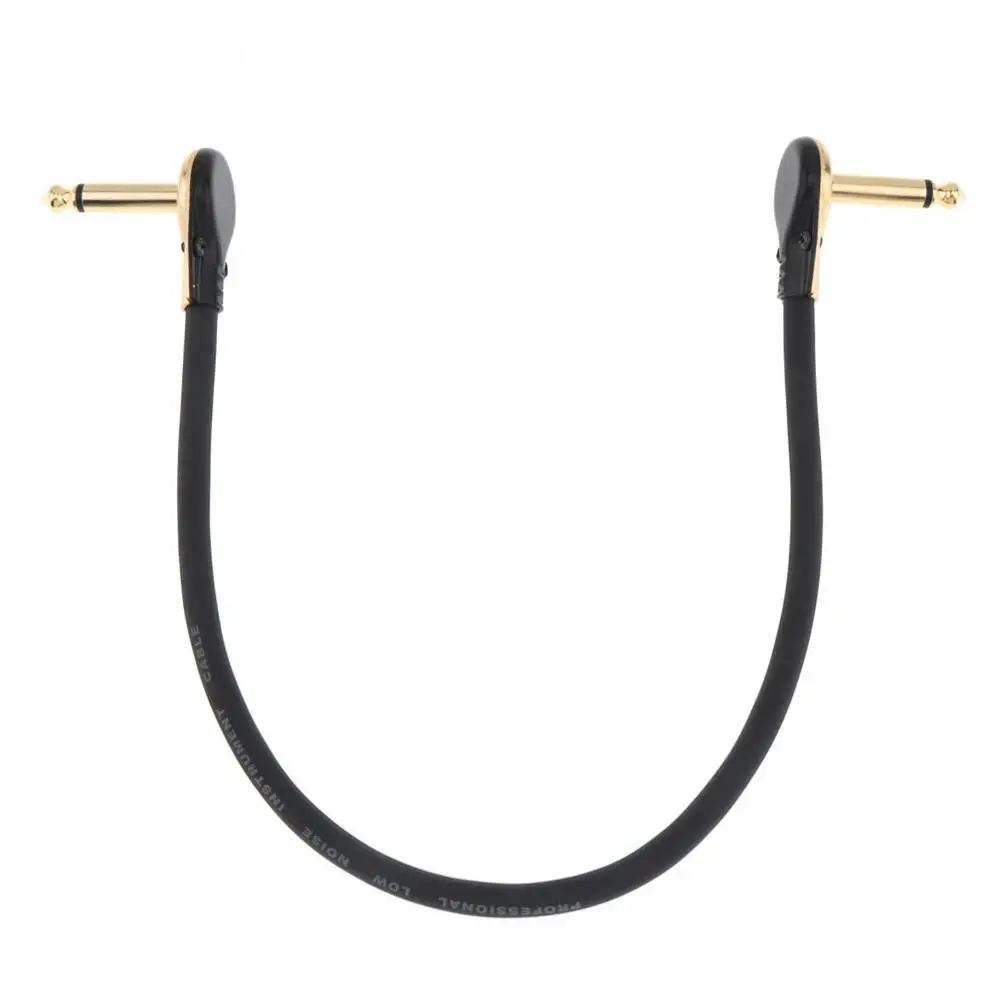 30cm / 11.8inch Guitar Effect Pedal Instrument Patch Cable 1/4inch 6.3mm Gold Right Angle Plug Black PVC Jacket Guitar Cables
30cm / 11.8inch Guitar Effect Pedal Instrument Patch Cable 1/4inch 6.3mm Gold Right Angle Plug Black PVC Jacket Guitar Cables
