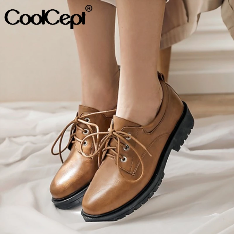 CoolCept Women Flats Shoes Fashion Casual Shoes Women Spring Round Toe Solid Color British Style Footwear Size 34-43
CoolCept Women Flats Shoes Fashion Casual Shoes Women Spring Round Toe Solid Color British Style Footwear Size 34-43